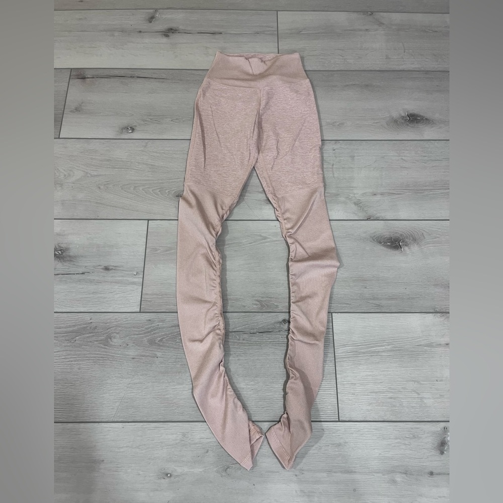 ALO Yoga Alosoft Lounge “Legwarmers” Leggings High Waisted XS NWOT